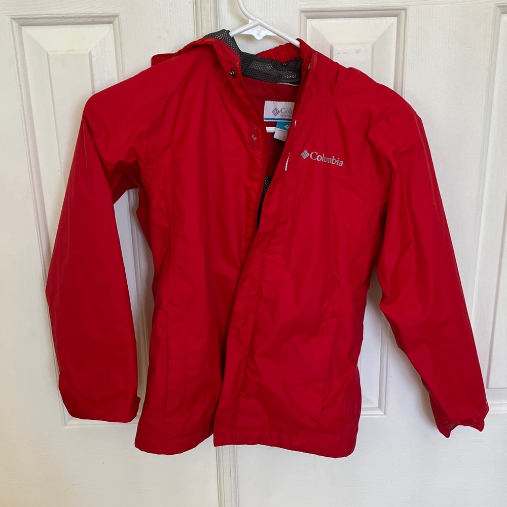 Columbia Kids Bright Red Raincoat